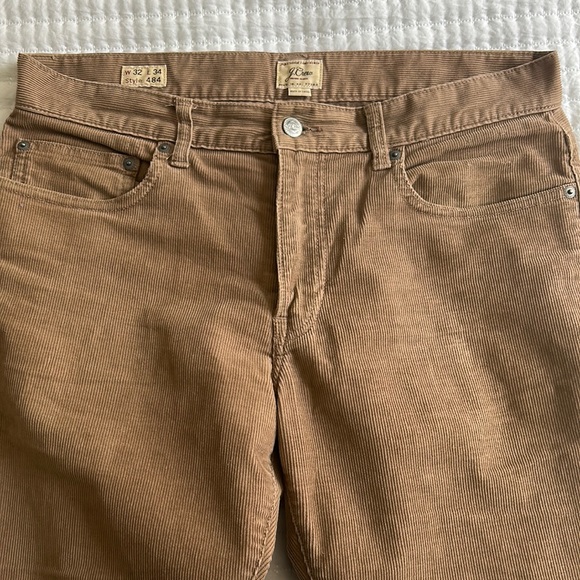 J. Crew 484 Slim Corduroy Tan Brown Pants - Picture 3 of 4